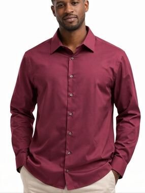 CALVIN KLEIN  long sleeve button-down